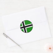 Vinland-vlag Ronde Sticker (Envelop)