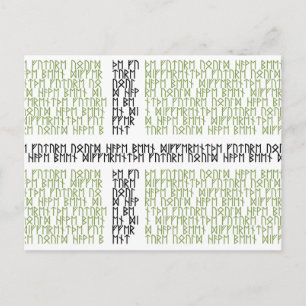 Vinland Vlag w Runes - Briefkaart