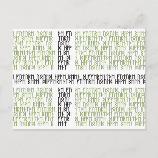 Vinland Vlag w Runes - Briefkaart (Voorkant)