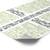 Vinland Vlag w Runes - Poster (Hoek)