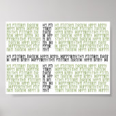 Vinland Vlag w Runes - Poster (Voorkant)