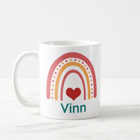 Vinn Name Boho Rainbow Koffiemok (Links)