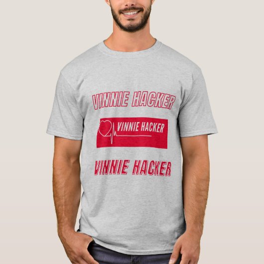 Vinnie Hacker Unisex kort gesleept T-shirt  (Voorkant)