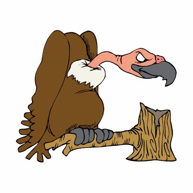 Vinnie Vulture Staand Fotobeeldje (Voorkant)