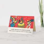 Vinntage kerst Kaart (Voorkant)