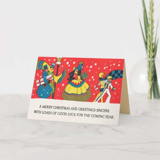 Vinntage kerst Kaart (Voorkant)