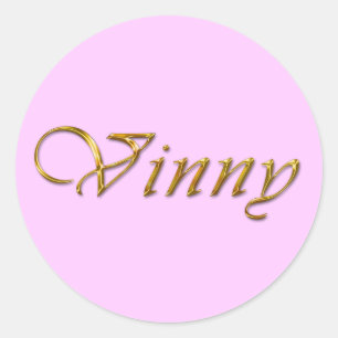 VINNY Naam Merk Gepersonaliseerde Fun Gift Sticker
