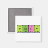 Vinny periodiek table name magnet (Voorkant / Achterkant)