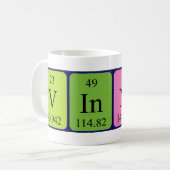 Vinny Periodieke Naam mok (Voorkant links)