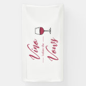 Vino Before The Vows Bruidsfeest/Avond voor de Bru Spandoek (Verticaal)