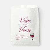 Vino Before The Vows Bruiloftsfeest/Avond voor de  Bedankzakje (Voorkant)