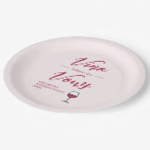 Vino Before The Vows Bruiloftsfeest/Avond voor de  Papieren Bordje (Gekanteld)