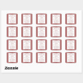 Vino Before the Vows Meisjesweekend Vierkante Sticker (Vel)