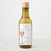 Vino Before Vows Bachelorette / Bruidsfeest Mini Wijn Etiket (Voorkant)