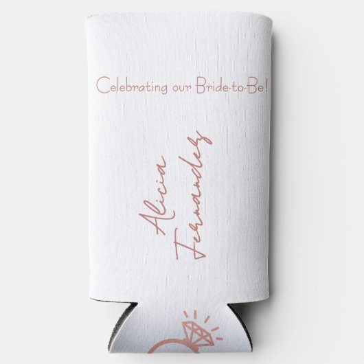 Vino Before Vows Bachelorette / Bruidsfeest Seltzer Blikjeskoeler (Voorkant)