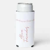 Vino Before Vows Bachelorette / Bruidsmeisjes Seltzer Blikjeskoeler (Seltzer Voorkant)