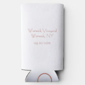 Vino Before Vows Bachelorette / Bruidsmeisjes Seltzer Blikjeskoeler (Achterkant)