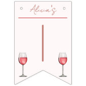 Vino Before Vows Bachelorette / Bruidsmeisjes Vlaggetjes (Tweede vlag)