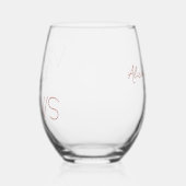 Vino Before Vows Bachelorette / Bruidsmeisjes Wijnglas Zonder Voet (Links)