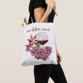 Vino Before Vows Bachelorette-ontwerp | Wijn Tote Bag (Dichtbij)