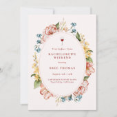 Vino Before Vows Bachelorette Weekend Kaart (Voorkant)