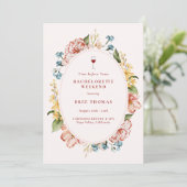 Vino Before Vows Bachelorette Weekend Kaart (Staand voorkant)