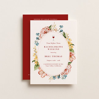 Vino Before Vows Bachelorette Weekend Kaart