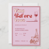 Vino Before Vows Bachelorette Weekend Reisplan Kaart (Voorkant)