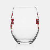 Vino Before Vows Bordeaux Bruiloftsfeest Wijnglas Zonder Voet (Links)