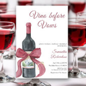 Vino before Vows Bridal Shower Kaart