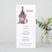 Vino before vows Bridal shower menu (Staand voorkant)