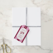 Vino Before Vows Bruidsfeest Cadeaulabel (Met Touw)