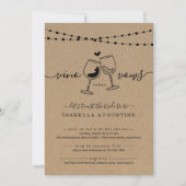 Vino before Vows Funny Bridal Shower Kaart (Voorkant)