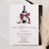 Vino Before Vows Red Wine Bottle Bow Vrijgezellenf Kaart