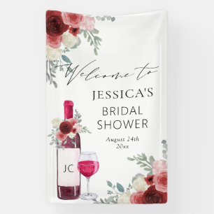 Vino Before Vows Rode Wijn Welkomstbord Spandoek