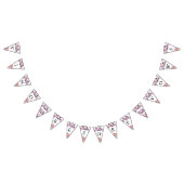 Vino Before Vows Rustic Roze Bloemige Bruidsdouche Vlaggetjes (Alle)