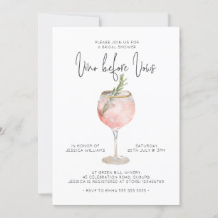 Vino Before Vows Vrijgezellenfeest Kaart