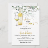 Vino Before Vows Vrijgezellenfeest (White) Kaart (Voorkant)