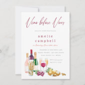 Vino Before Vows Wijn Bruidsmeisjesfeest Kaart (Voorkant)