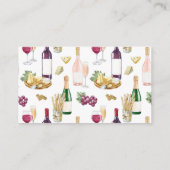 Vino Before Vows Wijn Vrijgezellenfeest Informatiekaartje (Achterkant)