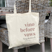 Vino Before Vows Wijnland Bachelorettefeest Tote Bag