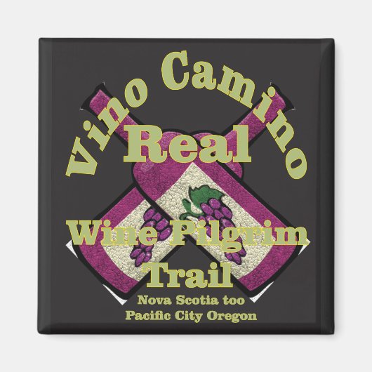 Vino Camino Real Bedevaartsweg Magneet (Voorkant)