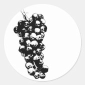 vino de la muerte ronde sticker (Voorkant)