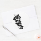 vino de la muerte ronde sticker (Envelop)