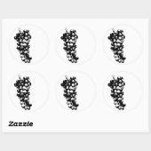 vino de la muerte ronde sticker (Vel)