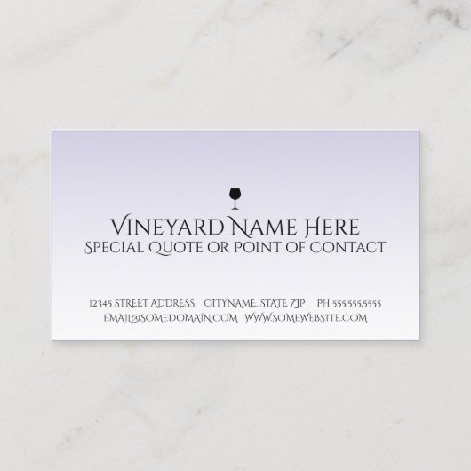 vino de la muerte visitekaartje (Achterkant)