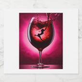 Vino Essence: Een melange van genade" Sparkling Wijnetiket (Enkel label)