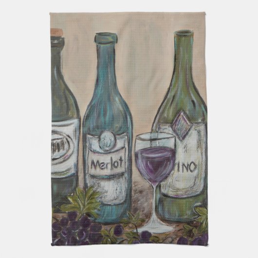 Vino II keukenhanddoeken (Verticaal)