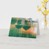 Vino in het groene Wenskaart Kaart (Gele Bloem)