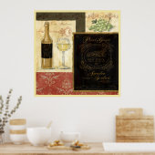 Vino Italiano Illustrated Wine art poster (Keuken)